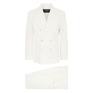 Dsquared2 White Suits - Double Breasted Suits Men